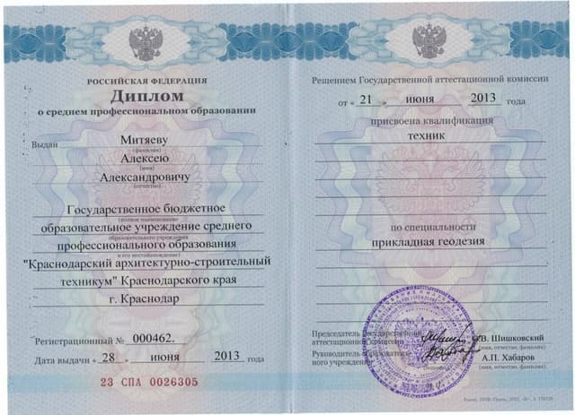Свидетельство