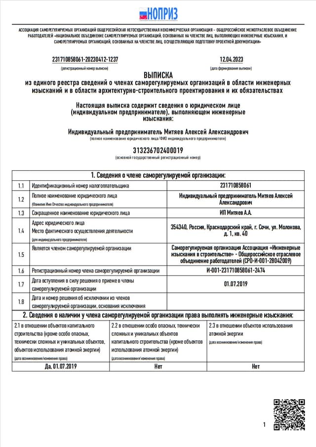 Свидетельство
