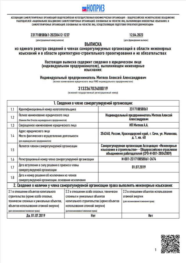 Свидетельство